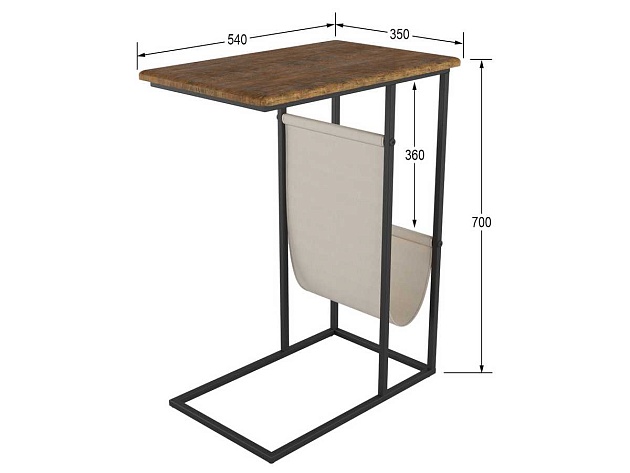 Приставной стол Мебелик Бали 006720 изображение 3 Приставной стол Мебелик Бали 006720 Фото № 3