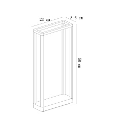 Уличный светодиодный светильник Arte Lamp Hassaleh A3374PA-1BK 1