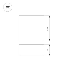 Встраиваемый светодиодный светильник Arlight DL-Grigliato-S90x90-12W Warm3000 038332 1