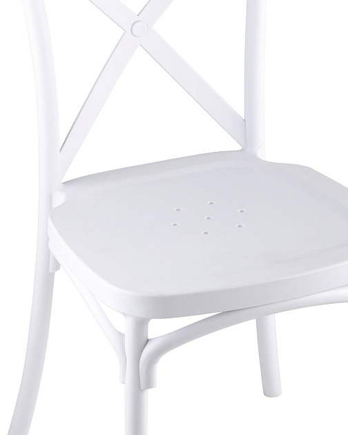 Кухонный стул Stool Group Кроссбэк пластиковый белый Y030 white изображение 2 Кухонный стул Stool Group Кроссбэк пластиковый белый Y030 white Фото № 2