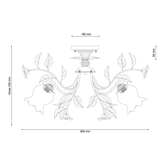 Потолочная люстра Lucia Tucci Fiori Di Rose 114.8 фото 2