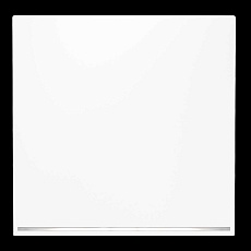 Клавиша для выключателя/переключателя одноклавишного с подсветкой S70 (белый матовый) Voltum VLS000202 1