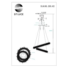 Подвесной светодиодный светильник ST Luce Lucchero SL6105.203.02 3