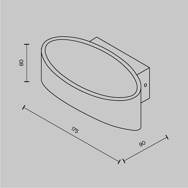 Настенный светодиодный светильник Maytoni Trame C806WL-L5B Фото № 2