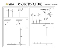 Подвесная люстра Kink Light Рия 07618-120,36 2