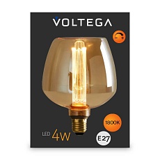 Лампа светодиодная филаментная Voltega 271 E27 4W 1800K желтая 8544 3