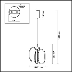 Подвесной светодиодный светильник Odeon Light Exclusive L-Vision Piuma 6665/38L 4