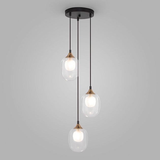 Подвесная люстра Eurosvet Spritz 70216/3 латунь Фото № 1