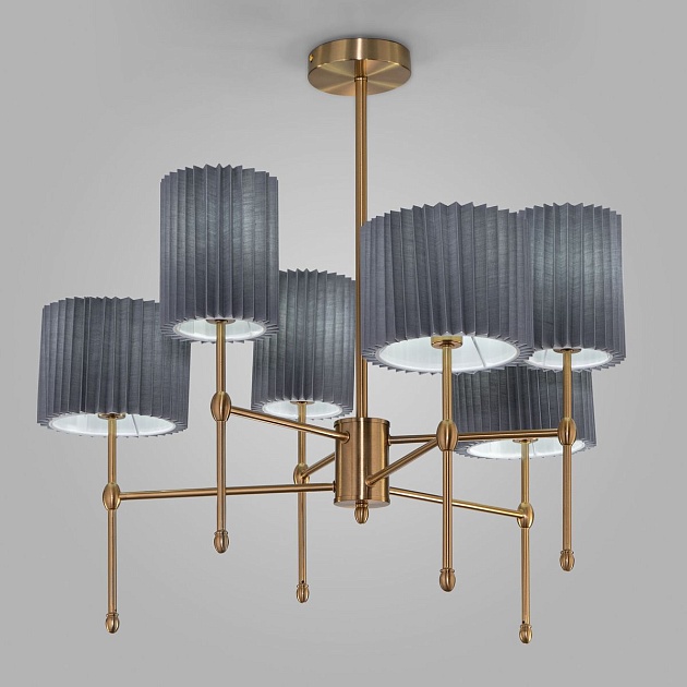 Подвесная люстра Eurosvet Notturno 60162/6 латунь изображение 1 Подвесная люстра Eurosvet Notturno 60162/6 латунь Фото № 1