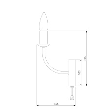 Бра Eurosvet Santi 60139/1 золото 1