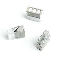 Клемма монтажная 3-проводная с пастой Stekker для 1-жильного проводника, LD2273-243 39942 1