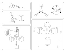 Потолочная люстра Ambrella light Traditional Loft TR83115 2