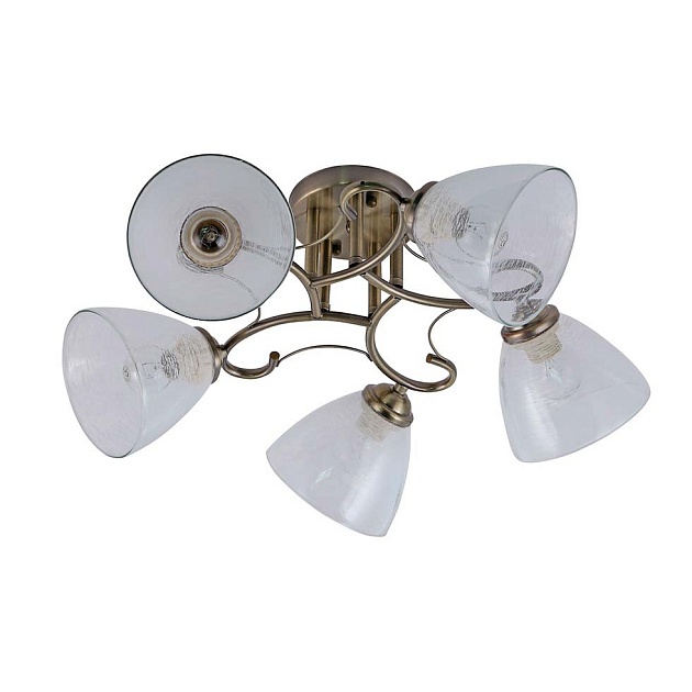 Потолочная люстра ЭкономСвет 10063/5AB WT Фото № 1