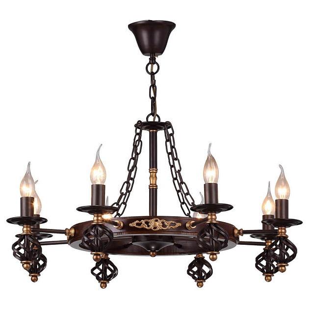 Подвесная люстра Arte Lamp Cartwheel A4550LM-8CK изображение 1 Подвесная люстра Arte Lamp Cartwheel A4550LM-8CK Фото № 1