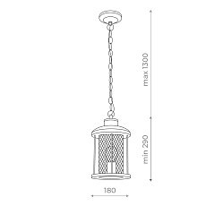 Уличный подвесной светильник ST Luce Lastero SL080.403.01 1