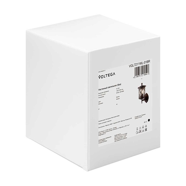 Уличный настенный светильник Voltega Мифи / Mifi VGL7211WL-01BR изображение 5 Уличный настенный светильник Voltega Мифи / Mifi VGL7211WL-01BR Фото № 5