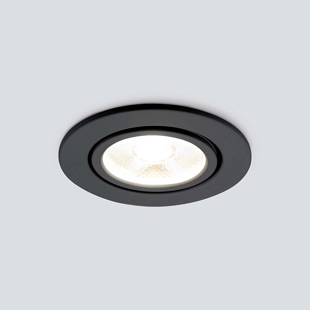 Встраиваемый светодиодный светильник Elektrostandard 15272/LED черный a056031 Фото № 2