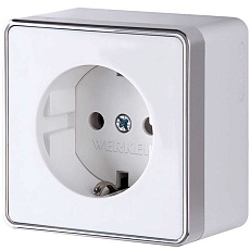 Розетка с заземлением Werkel Gallant белый W5071001 4690389164460