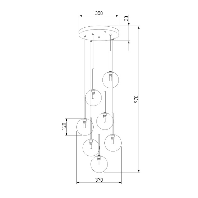 Подвесная люстра TK Lighting 5362 Nilos изображение 2 Подвесная люстра TK Lighting 5362 Nilos Фото № 2