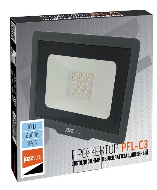 Прожектор светодиодный Jazzway PFL-C3 30W 6500K 5023567 фото 2