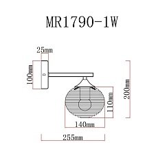 Бра MyFar Gloria MR1790-1W 1