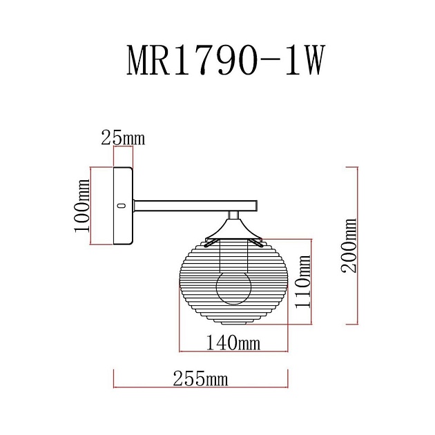 Бра MyFar Gloria MR1790-1W Фото № 2