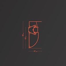 Профиль Flexy LED 02 для многоуровневых натяжных потолков 42 LED 02 1