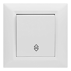 Выключатель одноклавишный проходной Vesta-Electric Roma белый FVK010104BEL