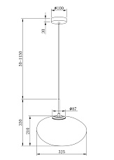 Подвесной светодиодный светильник Maytoni Roca MOD004PL-L5CE3K 1