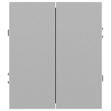 Переключатель ЭРА Arktik 16-1106-03 двойной 10АХ-250В алюминий Б0070366