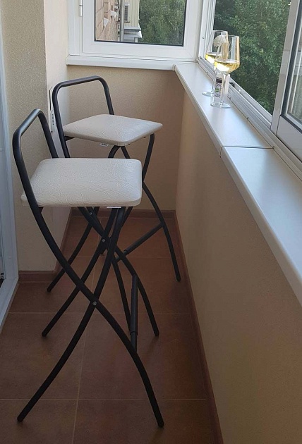 Барный стул Sheffilton SHT-S46 беж/черный муар 7837886201 Фото № 6