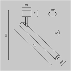 Светодиодный спот Maytoni Technical Focus T C141CL-L300-6W3K-B 1
