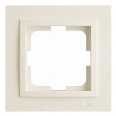 Рамка 1-постовая Mono Electric Despina слоновая кость 102-010000-160