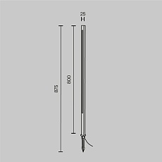 Ландшафтный светодиодный светильник Maytoni Pole O440FL-L12GF3K 1