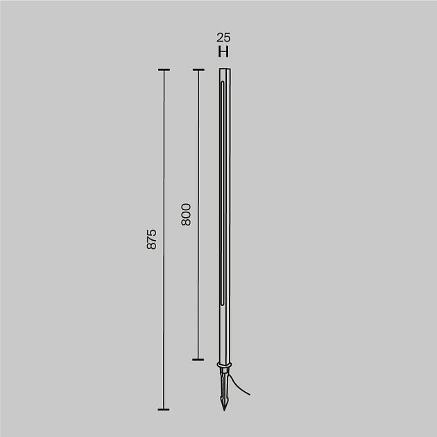 Ландшафтный светодиодный светильник Maytoni Pole O440FL-L12GF3K изображение 2 Ландшафтный светодиодный светильник Maytoni Pole O440FL-L12GF3K Фото № 2