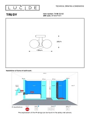 Потолочная люстра Lucide Trudy 74116/03/02 1