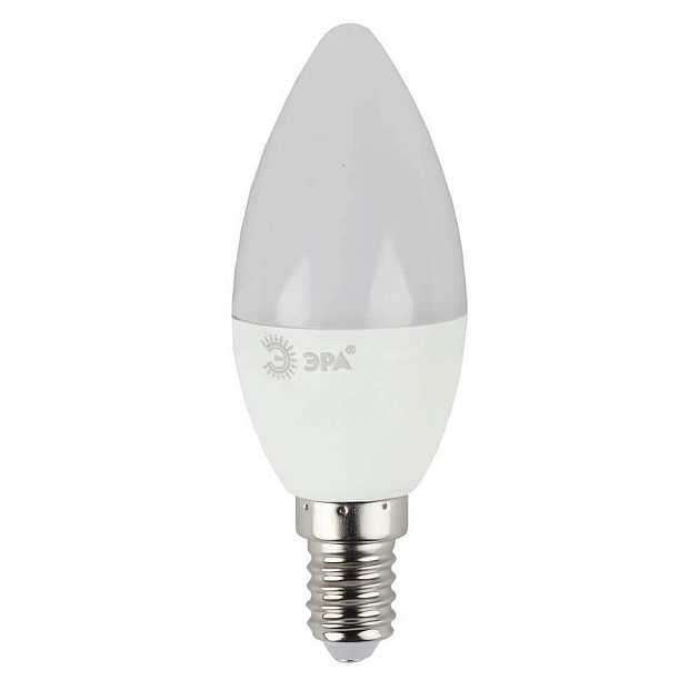 Лампа светодиодная ЭРА E14 9W 6000K матовая LED B35-9W-860-E14 Б0031403 фото 