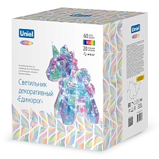 Светильник декоративный Единорог с USB проводом 60 светодиодов RGB свет Uniel ULD-R503 USB/RGB UNICORN 2
