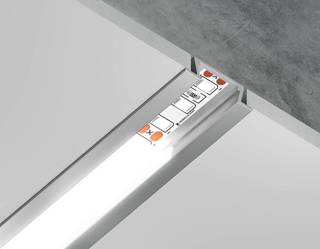Встраиваемый профиль с рассеивателем Ambrella Illumination GP1001AL Фото № 6