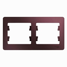 Рамка 2-постовая Systeme Electric Glossa баклажановая GSL001102