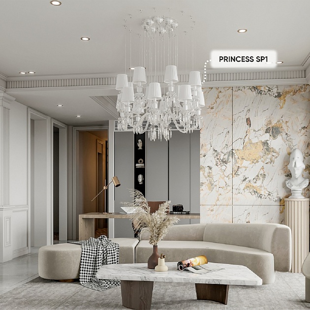 Подвесной светильник Crystal Lux Princess SP1 Фото № 10