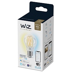 Лампа светодиодная филаментная диммируемая WiZ E27 7W 2700-6500K прозрачная Wi-Fi BLE 60WA60E27927-65CL1PF/6 929003017201 3