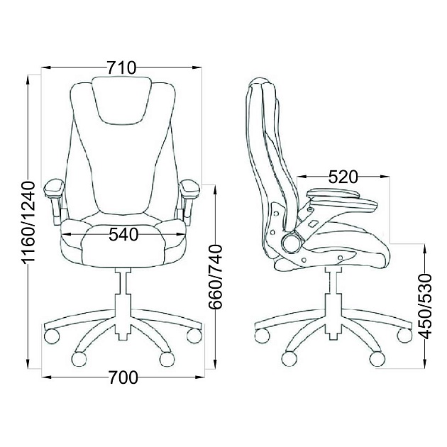 Кресло руководителя AksHome Aurora графит, экокожа 65466 изображение 2 Кресло руководителя AksHome Aurora графит, экокожа 65466 Фото № 2