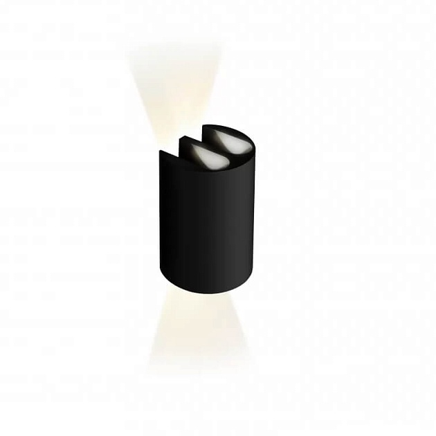 Настенный светодиодный светильник iLedex Double ZD8161-12W BK фото 2