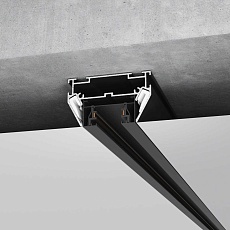 Алюминиевый профиль для монтажа в натяжной потолок однофазного шинопровода черный (2м) Elektrostandard a070478 3