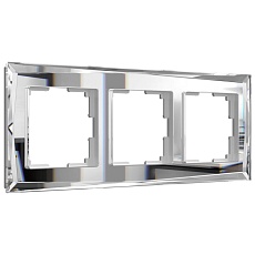 Рамка на 3 поста Werkel Diamant зеркальный W0031220 4690389158834