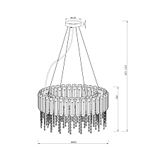 Подвесная люстра Maytoni Hail MOD097PL-08CH 2