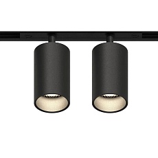 GRAFFIT Трековый светильник TWIN-SPOT LED 48В 2x10Вт 4000К CRI90 50° NO-DIM угольно-черный 1