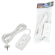 Удлинитель Uniel Ultra 2гн х 5м б/з S-CU2-5 White UL-00009978 1