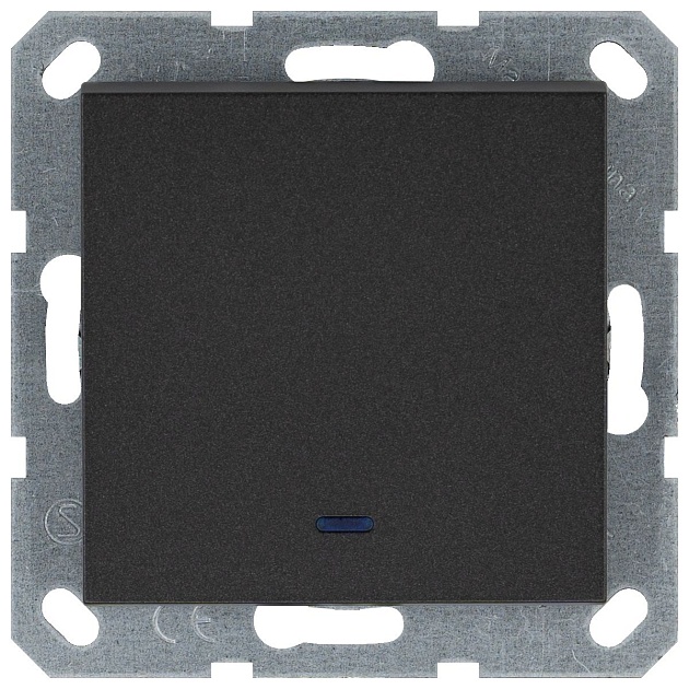 Выключатель одноклавишный Jasmart G3012NB Фото № 1